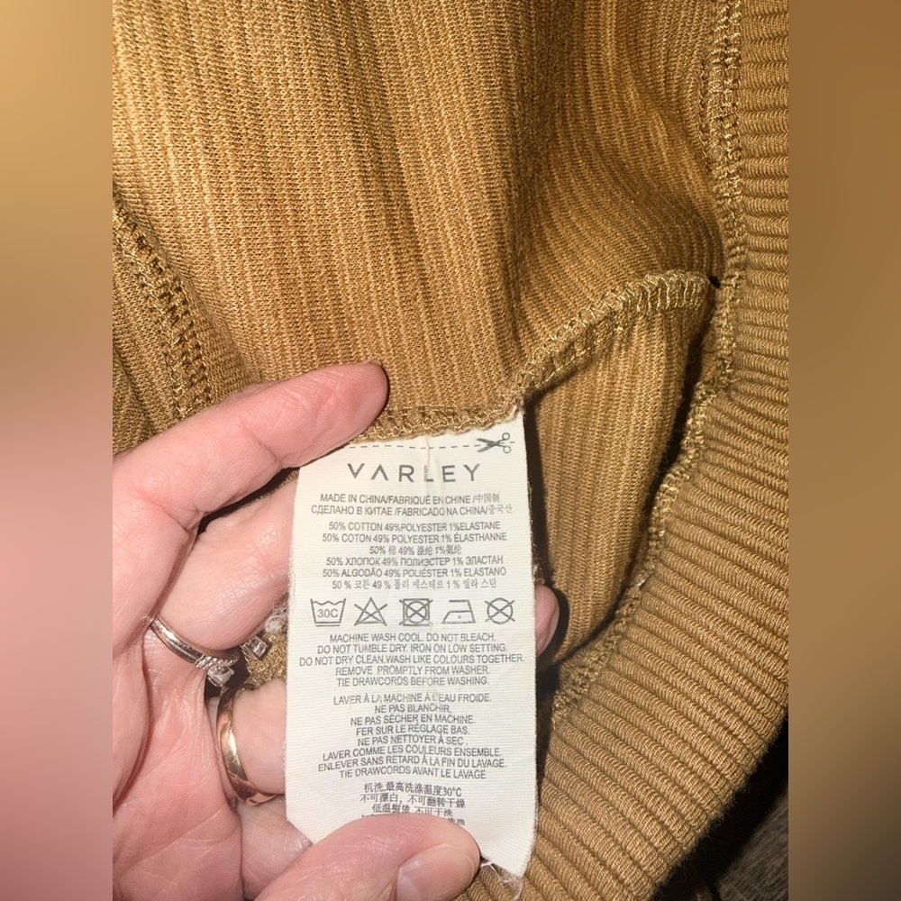Varley Mustard Ribbed Sweatshirt - Picture 7 of 10